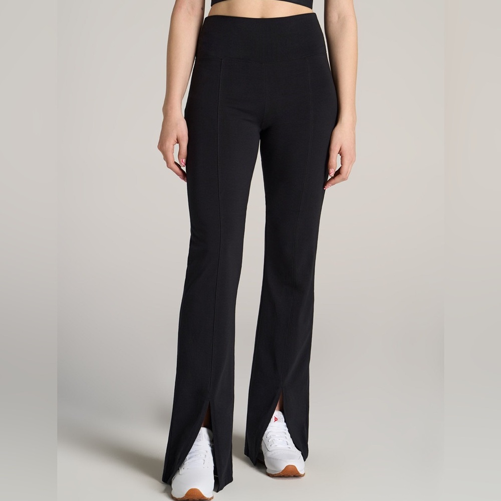 YPB High Waist Slit Flare Leggings